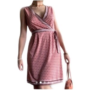 Max Studio Faux Wrap Tie Waist Dress - Sz M